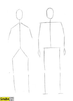 How to Draw Basic Human Figures: 4 Steps (with Pictures) - wikiHow | Human  figure sketches, Human drawing, Human figure drawing